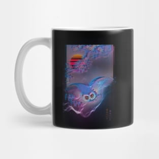 Vapour Wave Aesthetic Owl Mug